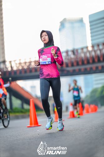 Race photo from Smartfren Run 2025 