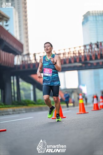 Race photo from Smartfren Run 2025 