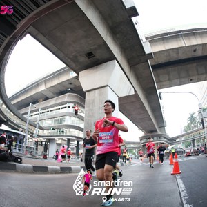 Race photo from SMARTFREN RUN 2026
