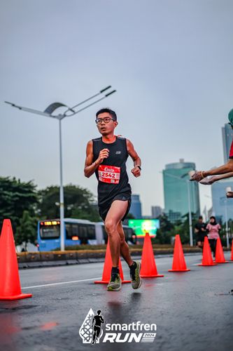 Race photo from Smartfren Run 2024