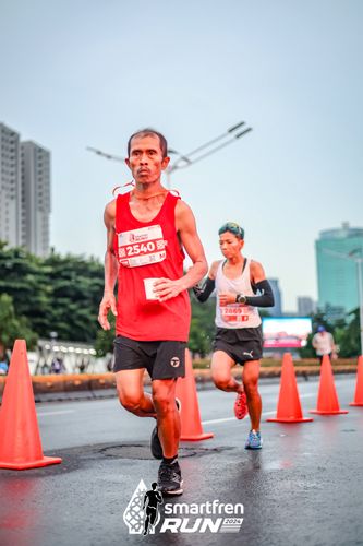 Race photo from Smartfren Run 2024