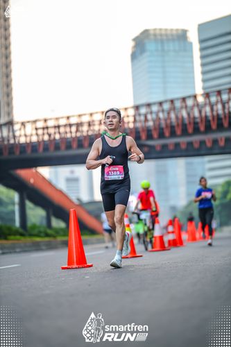 Race photo from Smartfren Run 2025 