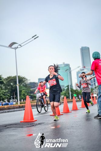 Race photo from Smartfren Run 2024
