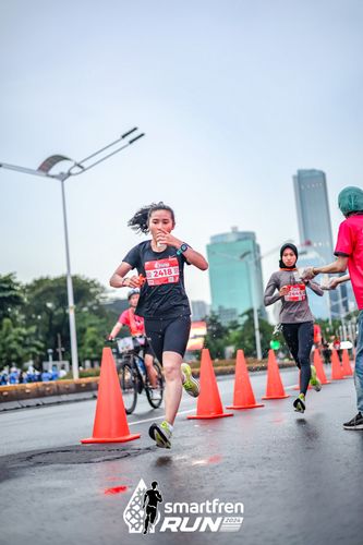 Race photo from Smartfren Run 2024