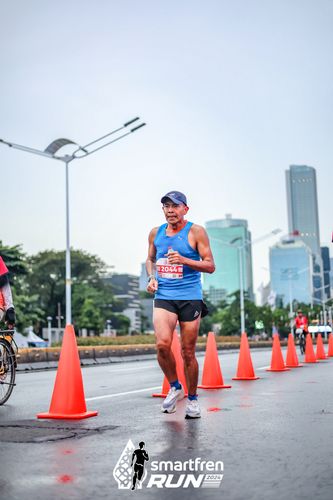 Race photo from Smartfren Run 2024