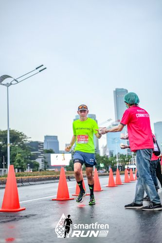 Race photo from Smartfren Run 2024
