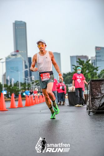 Race photo from Smartfren Run 2024