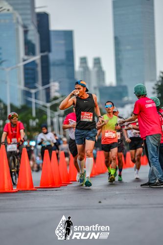 Race photo from Smartfren Run 2024