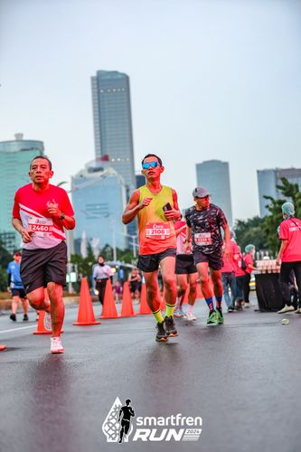 Race photo from Smartfren Run 2024