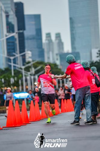 Race photo from Smartfren Run 2024