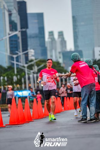 Race photo from Smartfren Run 2024