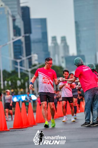 Race photo from Smartfren Run 2024
