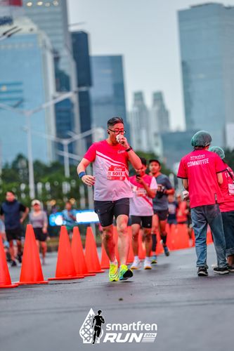 Race photo from Smartfren Run 2024