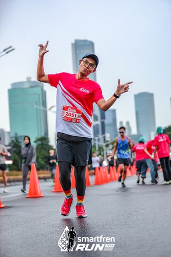 Race photo from Smartfren Run 2024