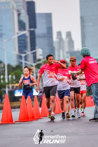Race photo from Smartfren Run 2024