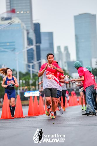 Race photo from Smartfren Run 2024