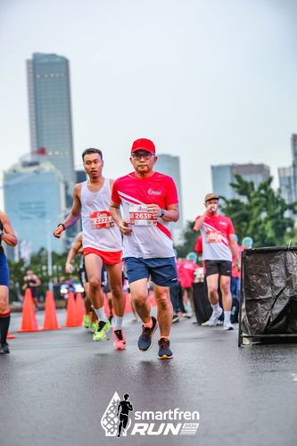 Race photo from Smartfren Run 2024