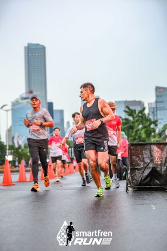 Race photo from Smartfren Run 2024