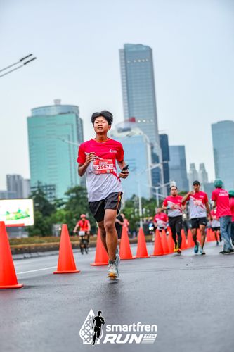 Race photo from Smartfren Run 2024