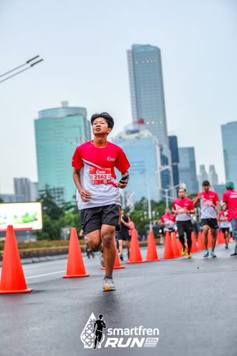 Race photo from Smartfren Run 2024
