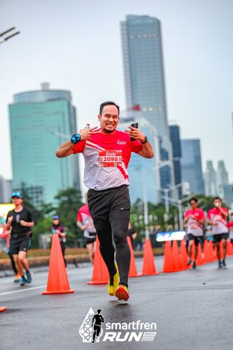 Race photo from Smartfren Run 2024