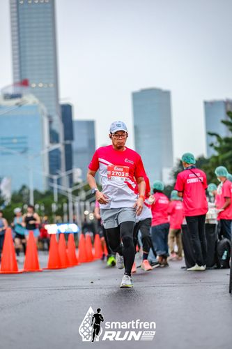Race photo from Smartfren Run 2024
