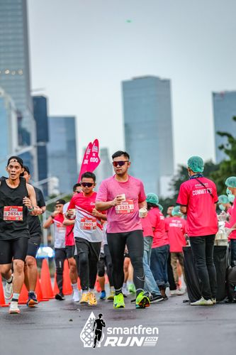 Race photo from Smartfren Run 2024