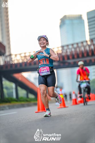Race photo from Smartfren Run 2025 