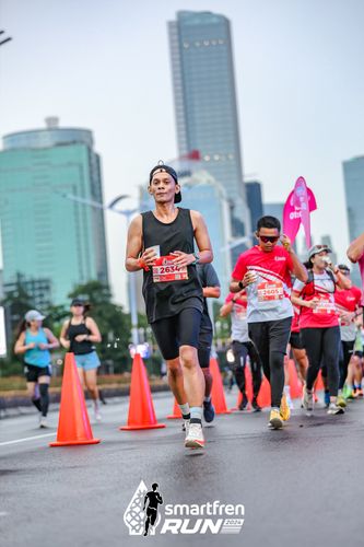 Race photo from Smartfren Run 2024
