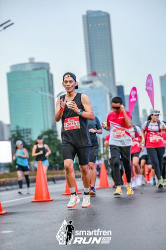 Race photo from Smartfren Run 2024