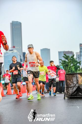 Race photo from Smartfren Run 2024