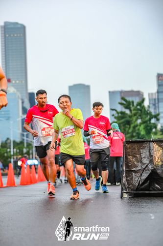 Race photo from Smartfren Run 2024