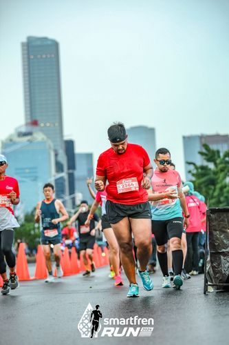 Race photo from Smartfren Run 2024