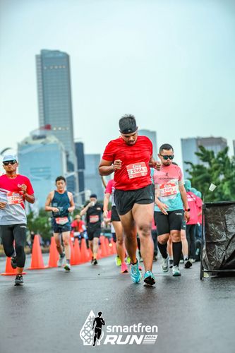 Race photo from Smartfren Run 2024