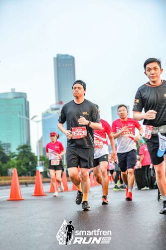 Race photo from Smartfren Run 2024