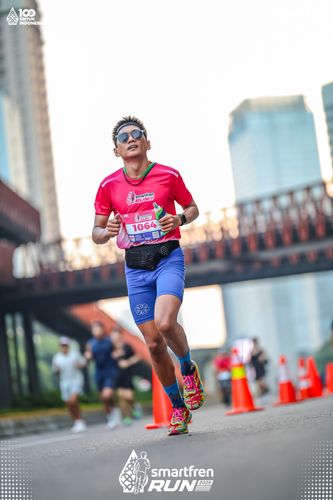 Race photo from Smartfren Run 2025 