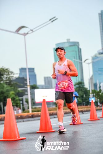 Race photo from Smartfren Run 2024