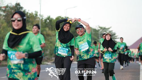 Race photo from Arutmin Borneo Run 2024
