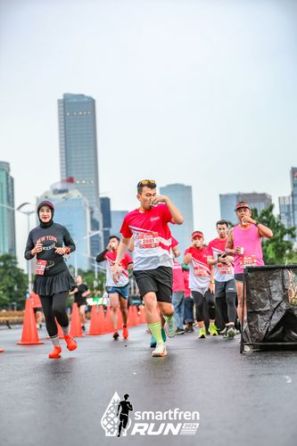 Race photo from Smartfren Run 2024