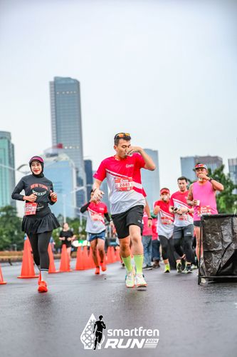 Race photo from Smartfren Run 2024
