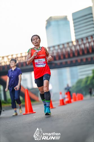 Race photo from Smartfren Run 2025 