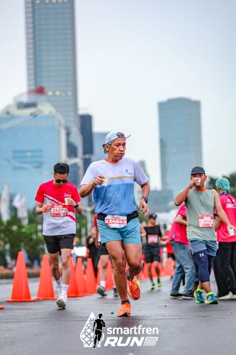 Race photo from Smartfren Run 2024