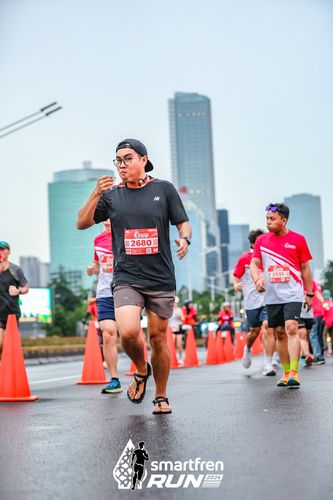 Race photo from Smartfren Run 2024