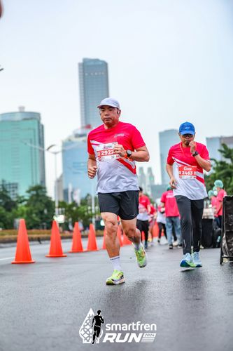 Race photo from Smartfren Run 2024