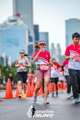 Race photo from Smartfren Run 2024