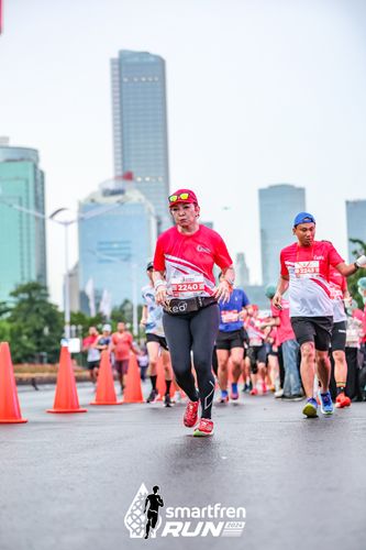 Race photo from Smartfren Run 2024
