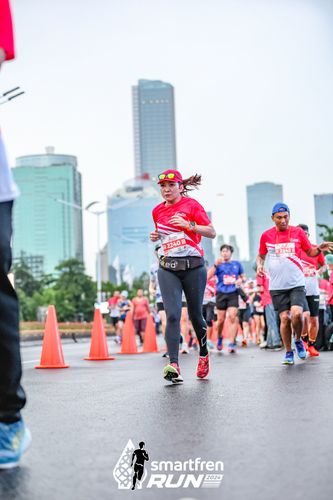 Race photo from Smartfren Run 2024