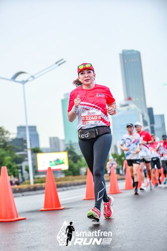 Race photo from Smartfren Run 2024