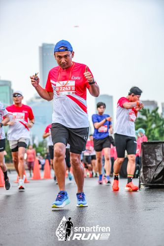 Race photo from Smartfren Run 2024