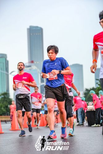 Race photo from Smartfren Run 2024